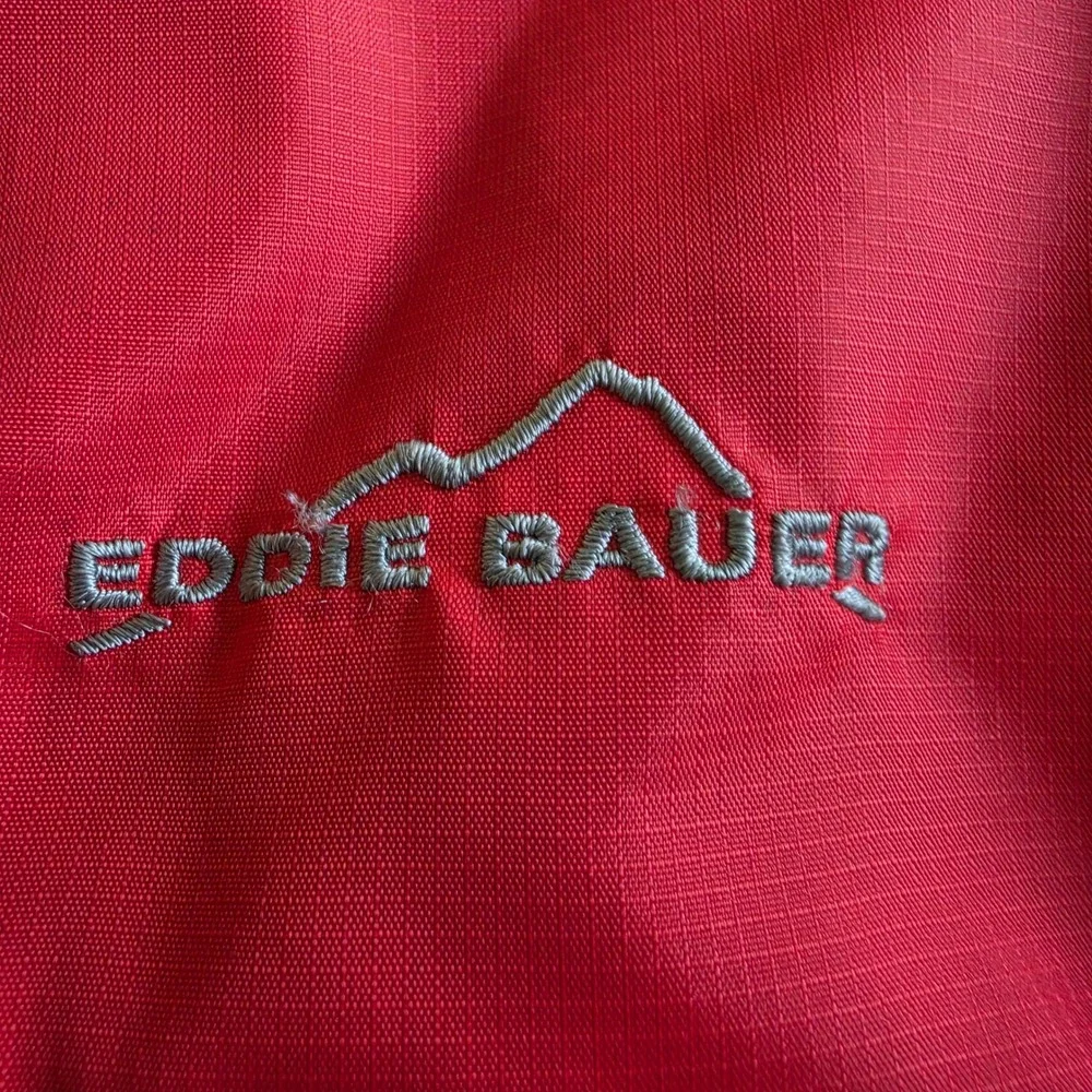 Eddie Bauer Ripstop Nylon Sling Backpack Single Strap Daypack Bag Red/Gray, 2012